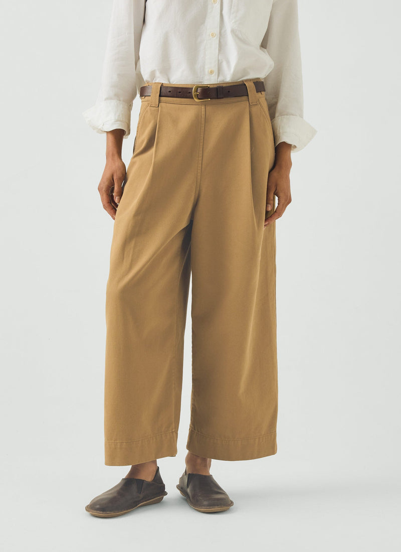 Cotton Pleat Front Pants | Breen