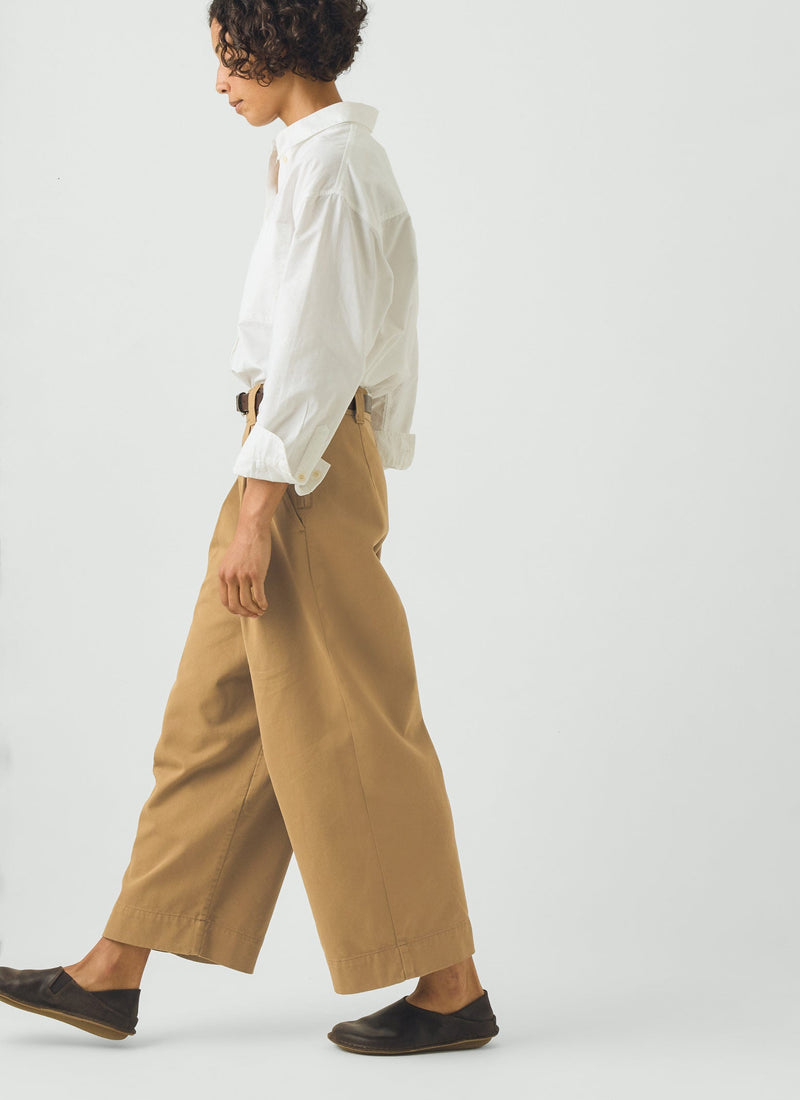 Cotton Pleat Front Pants | Breen