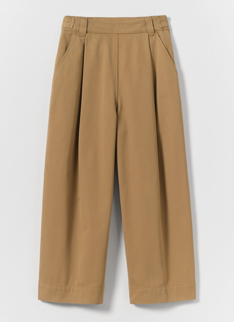 Cotton Pleat Front Pants | Breen