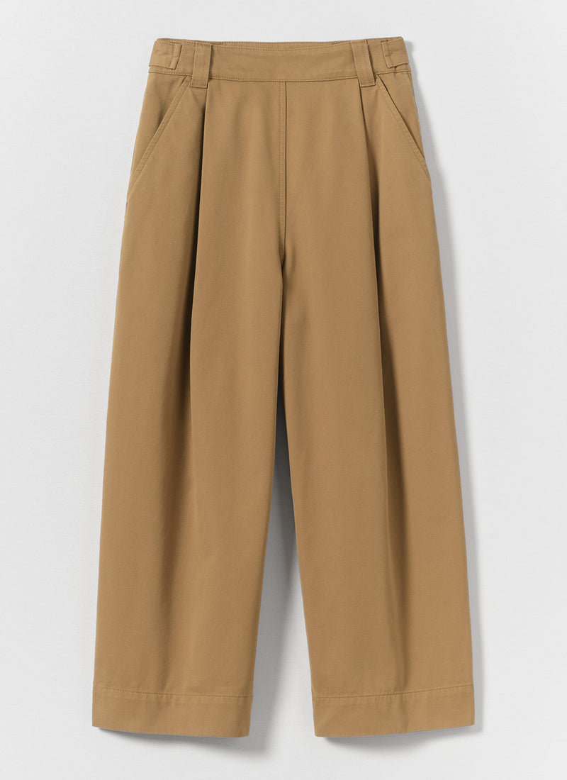 Cotton Pleat Front Pants | Breen