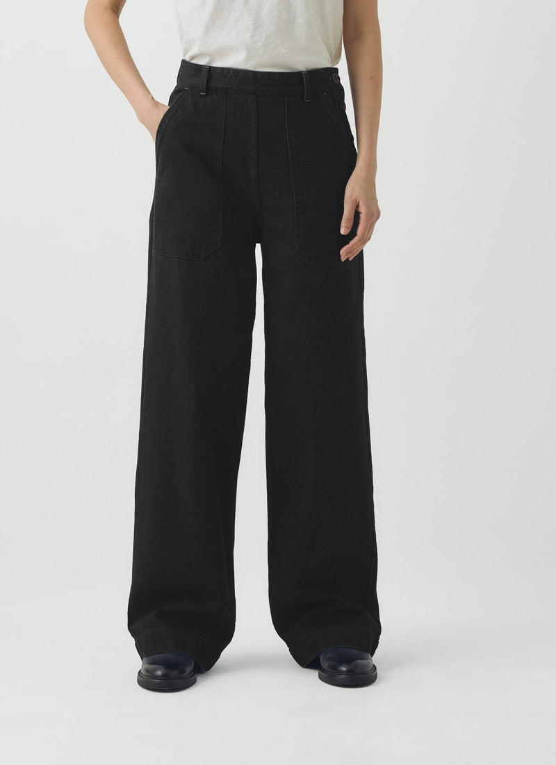Annie Denim Full Length Pants | Carbon Black