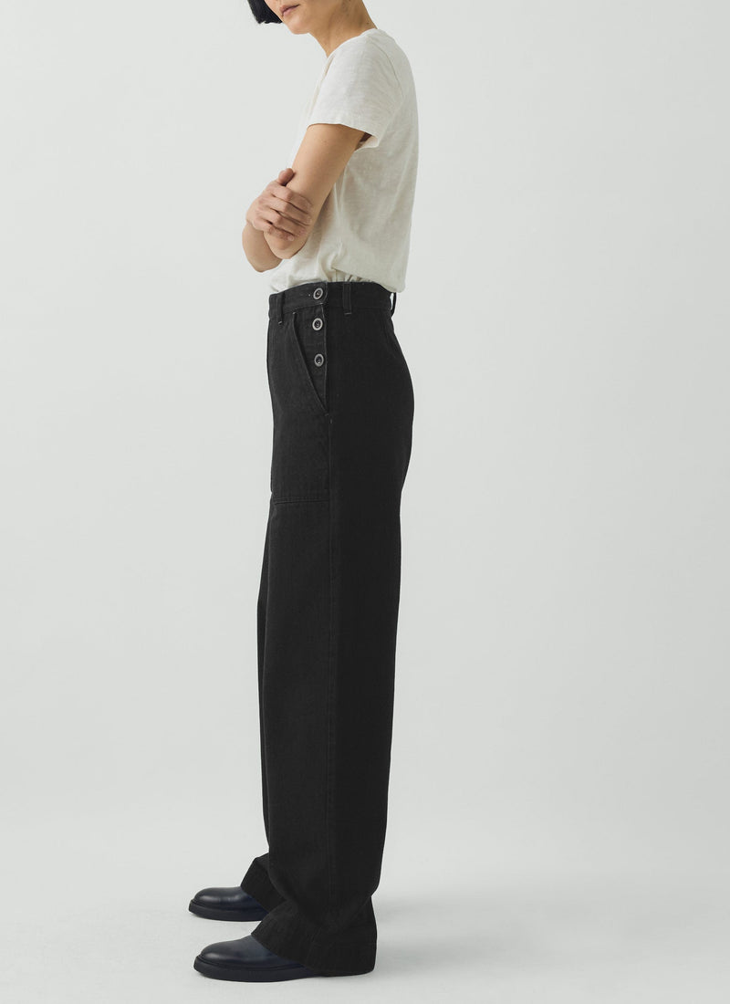 Annie Denim Full Length Pants | Carbon Black