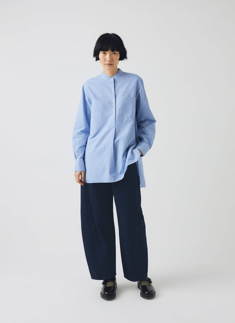 Taro Cotton Oxford Shirt | Chambray