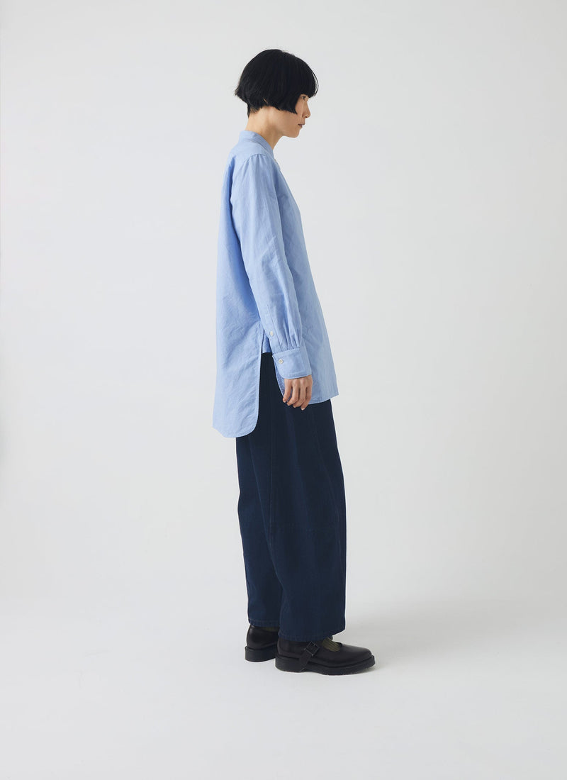 Taro Cotton Oxford Shirt | Chambray
