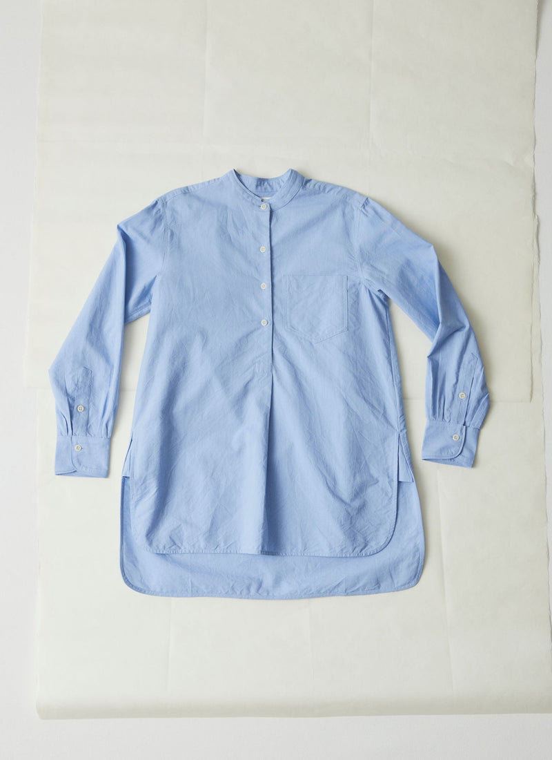 Taro Cotton Oxford Shirt | Chambray