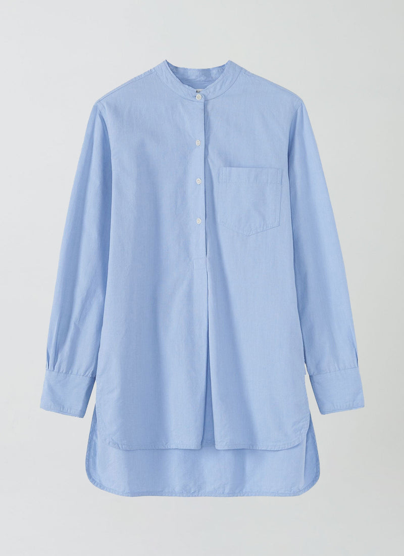Taro Cotton Oxford Shirt | Chambray