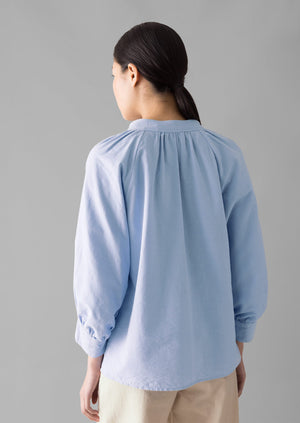 Catrin Cotton Oxford Easy Shirt | Chambray