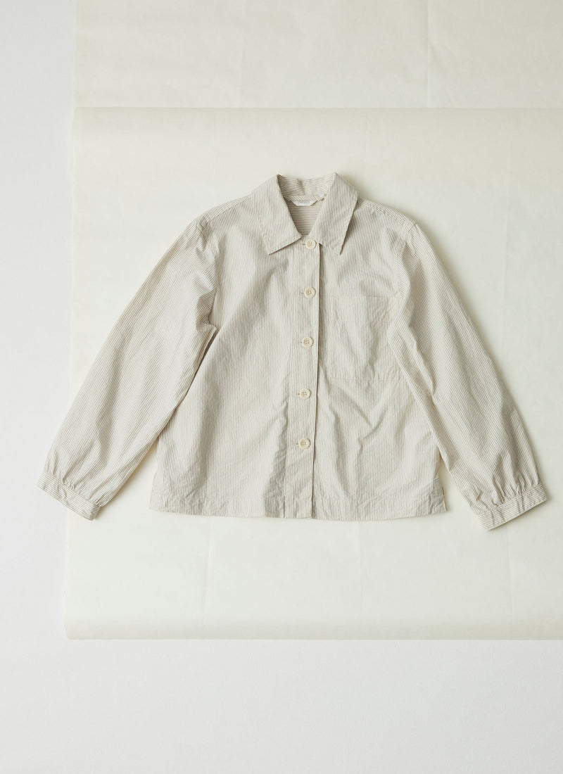 Baya Patch Pocket Stripe Cotton Shirt | Sunwashed Blue