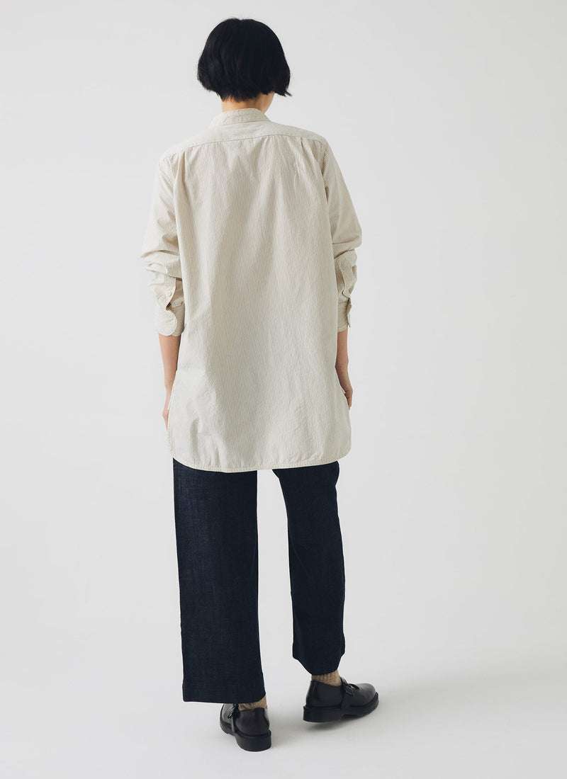 Taro Stripe Cotton Shirt | Sunwashed Blue