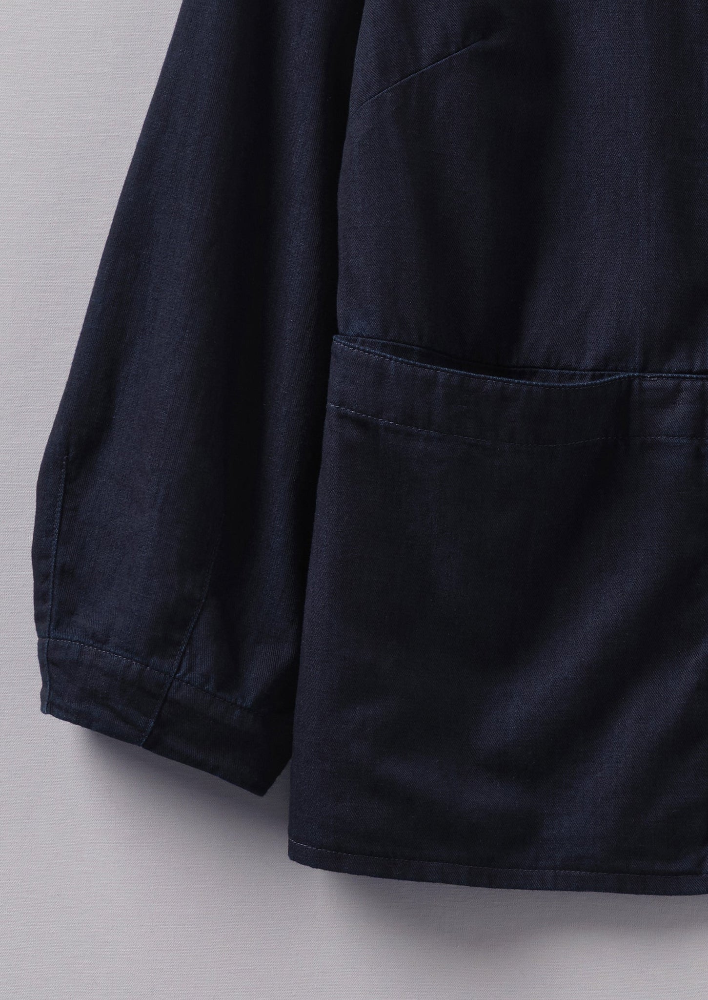 Front Pocket Soft Indigo Twill Shirt | Indigo