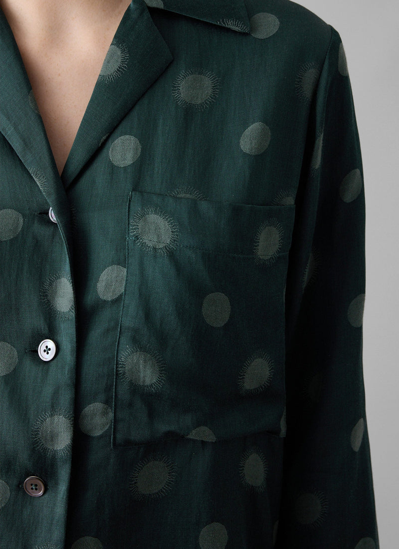 Sun and Moon Jacquard Shirt | Oil