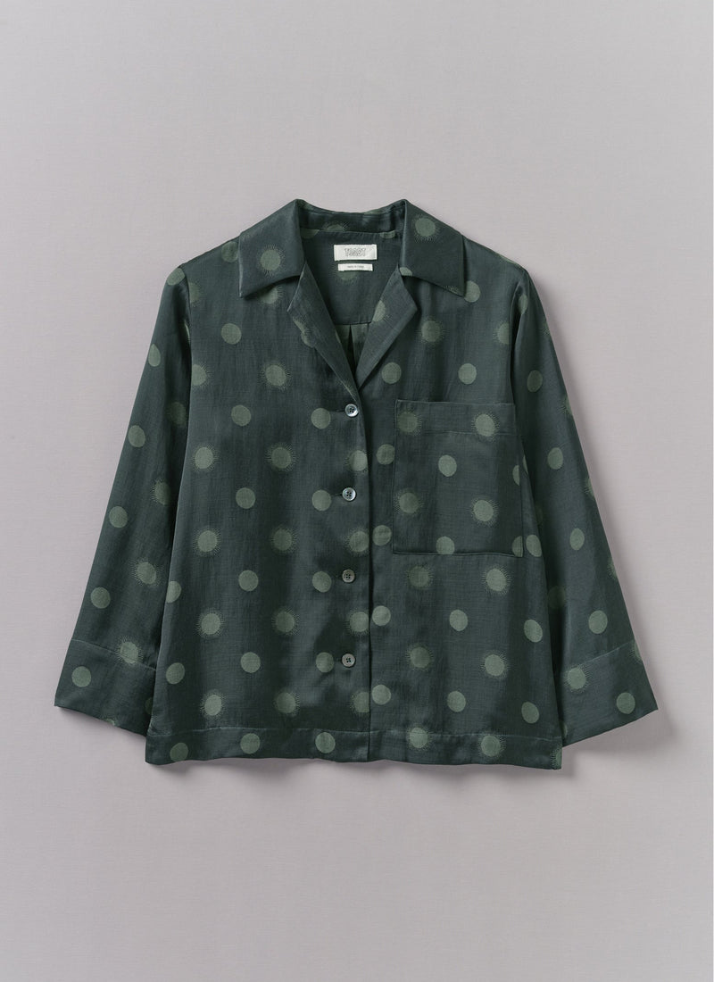 Sun and Moon Jacquard Shirt | Oil
