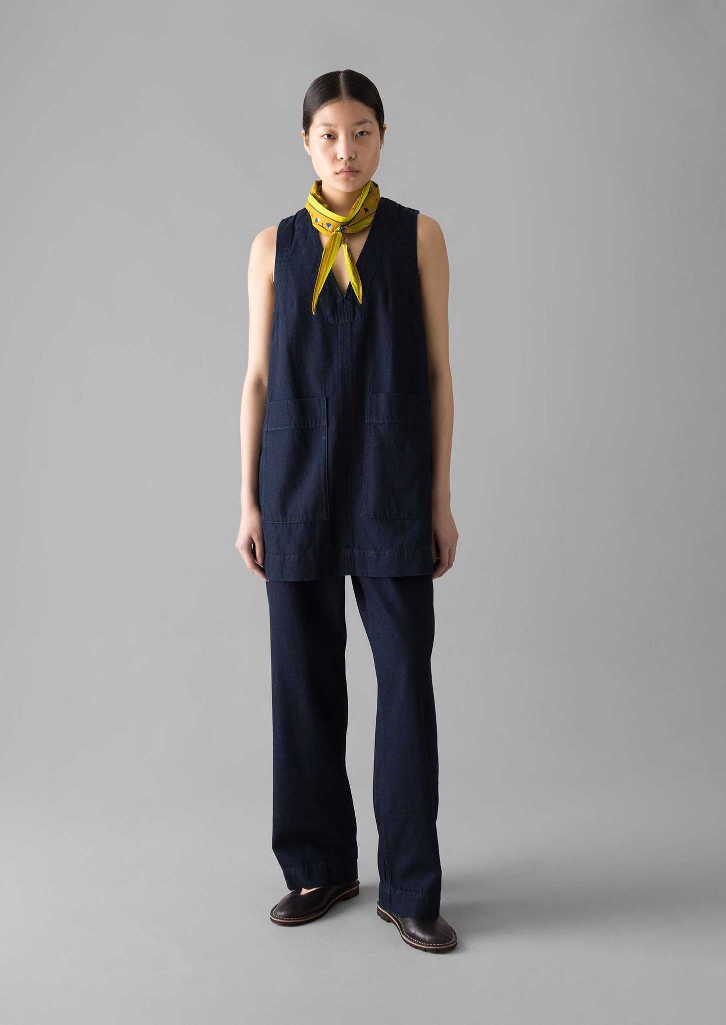 Indigo Denim Cotton Tunic | Indigo