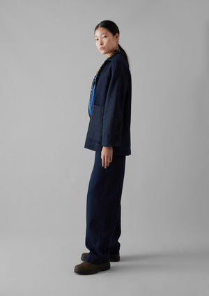 Cotton Hemp Denim Smock | Indigo