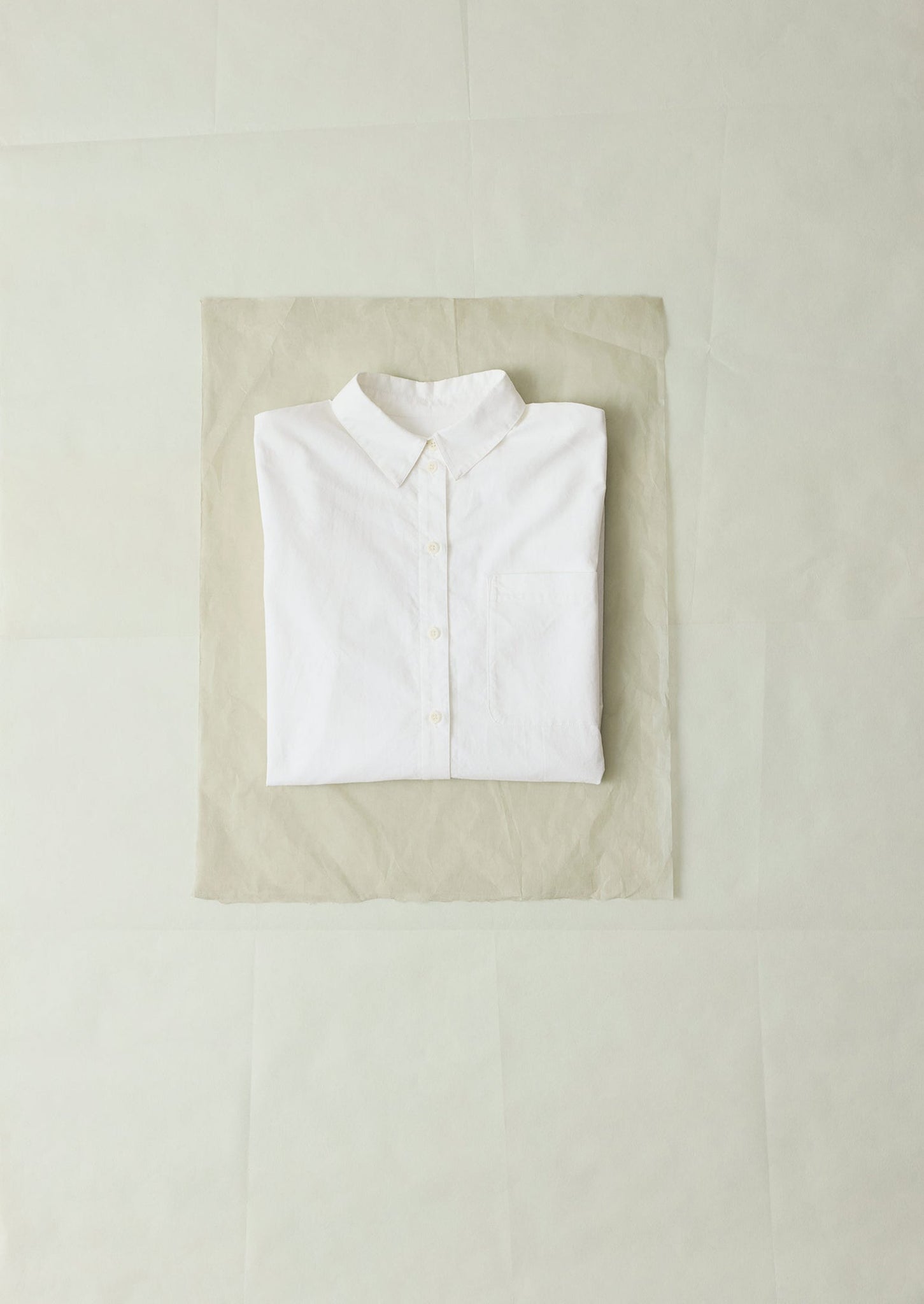 Cotton Oxford Oversized Long Shirt | White | TOAST