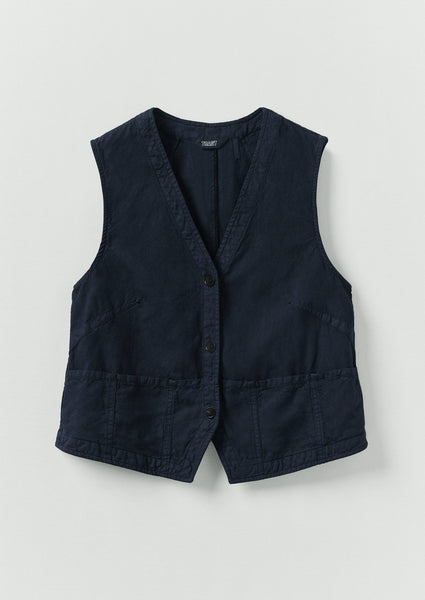 トップス CONFECT COTTON LINEN VEST WWTVS43_anthracite_bf6a6fc9-
