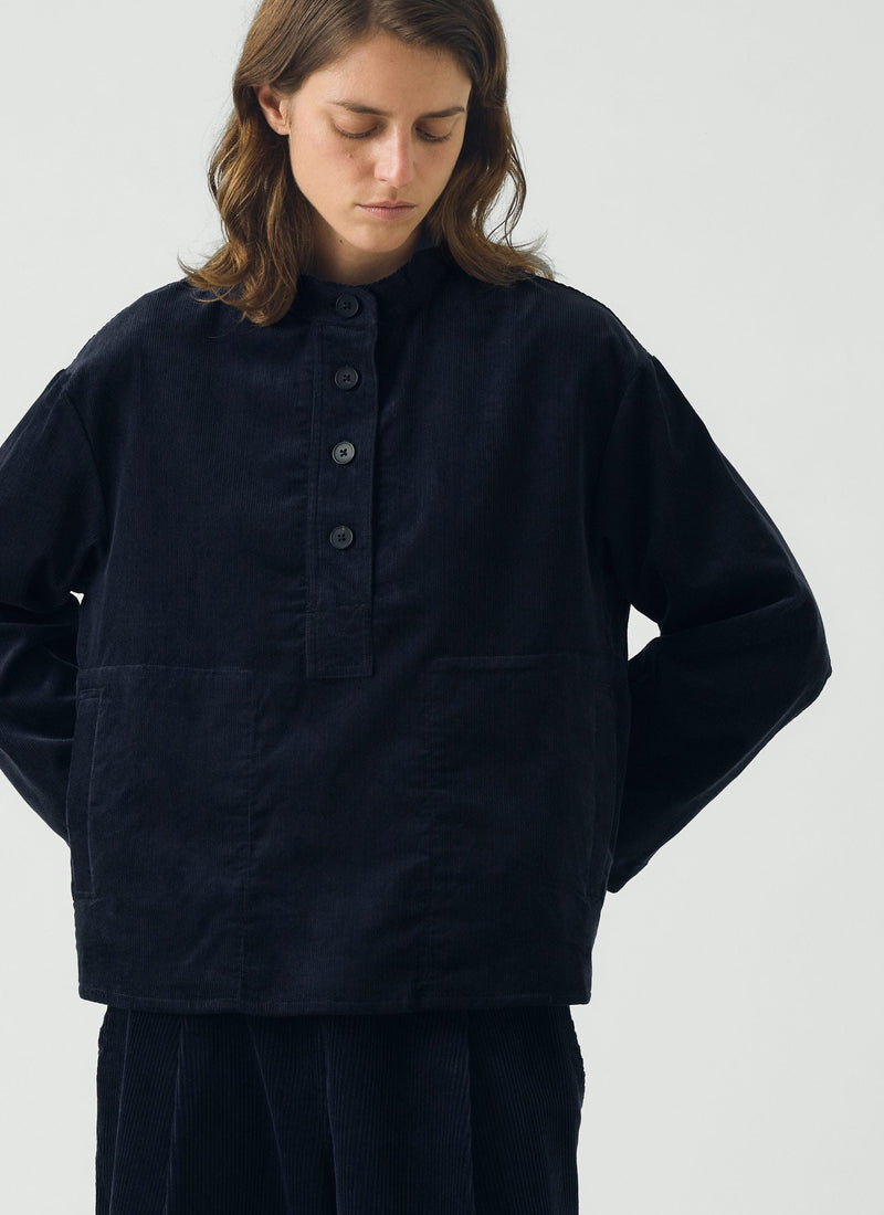 Popover Smock Top | Midnight