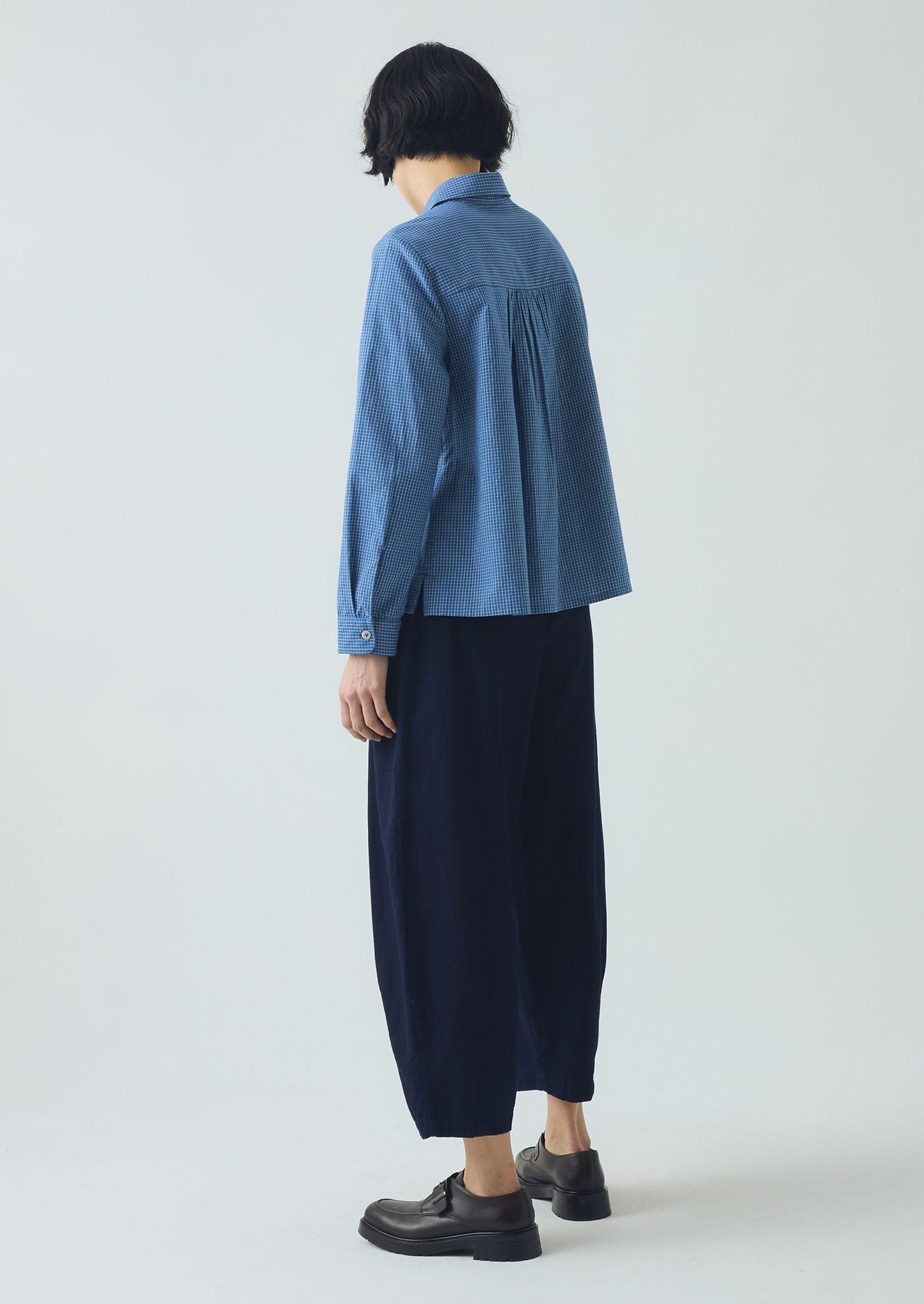 Ollie Check Shirt | Mid Blue