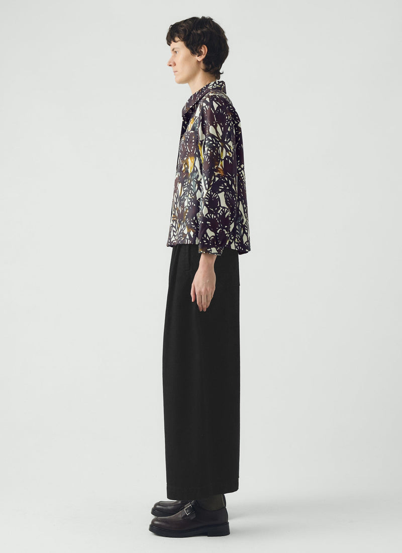 Baya Dappled Leaves Print Shirt | Chestnut