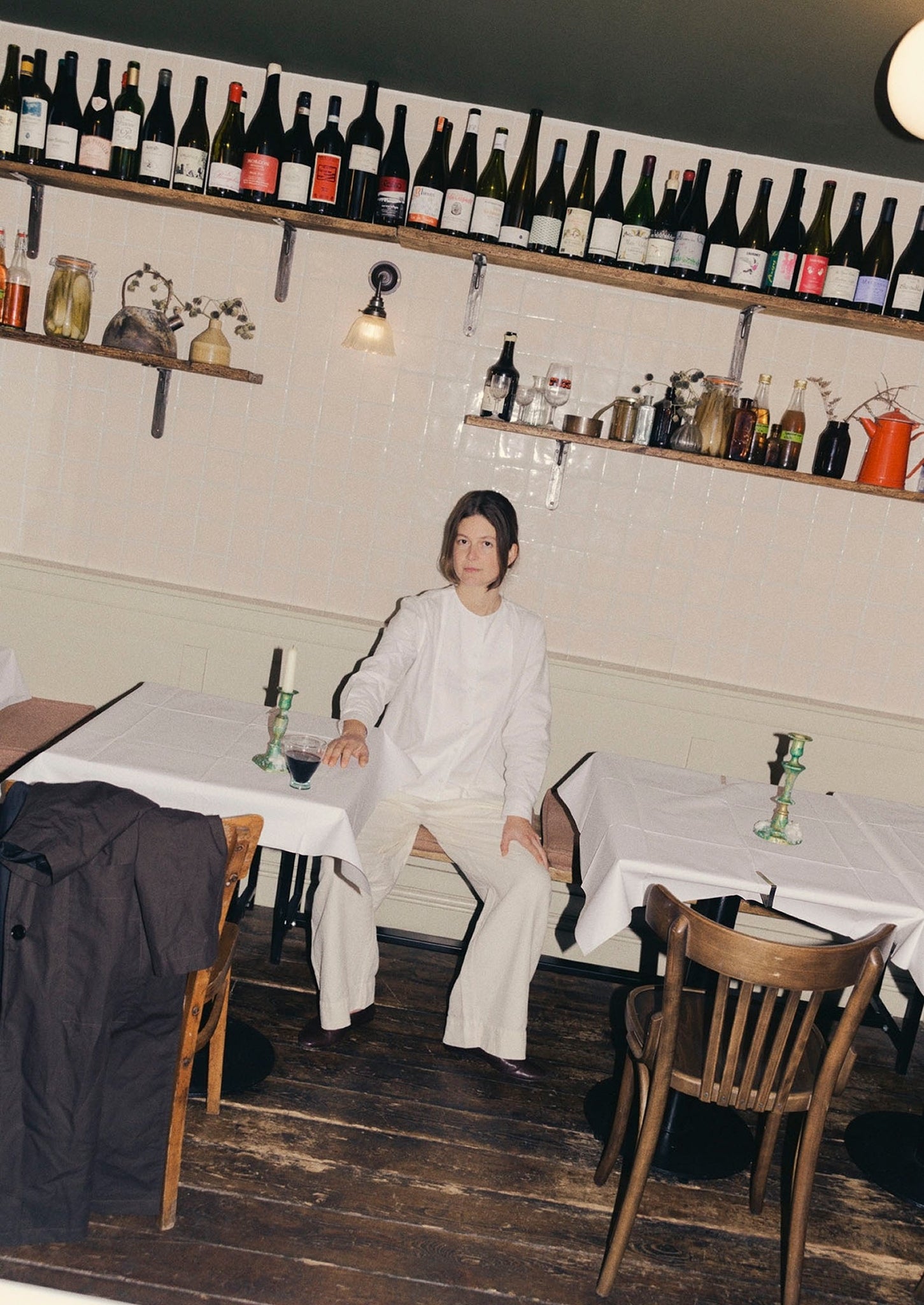 Round Neck Cotton Oxford Shirt | Paper White