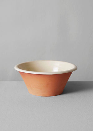 Willow Pottery Salad Bowl | Terracotta/Ecru