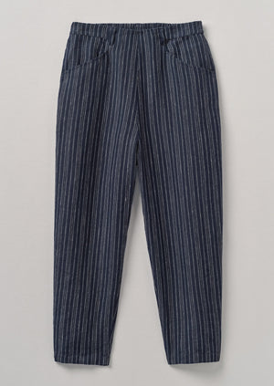 Alix Stripe Linen Pants | Navy